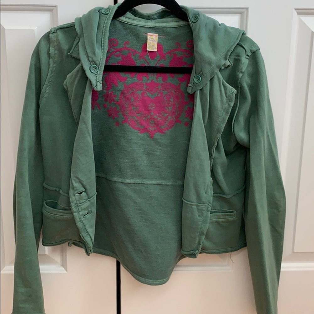 Free People Blazer-Style Sweatshirt/Hoodie